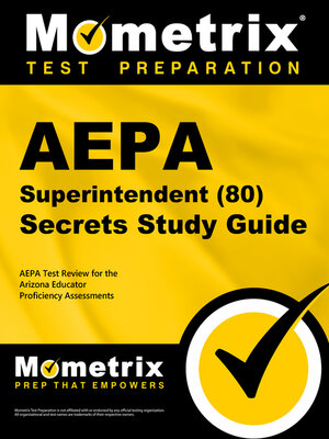 cover image of AEPA Superintendent (80) Secrets Study Guide